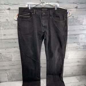 Cult Of Individuality Rebel Straight Mens Black Denim Jeans Size 40x33